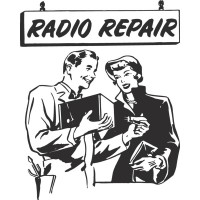 a vintage radio repair shop